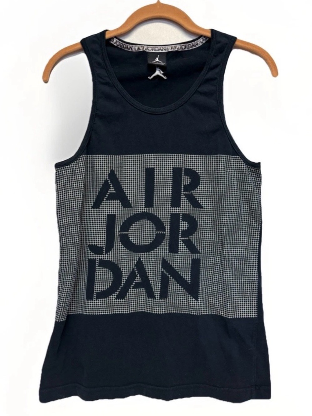 Air Jordan Grid Pattern Tank Top Size Small #5810